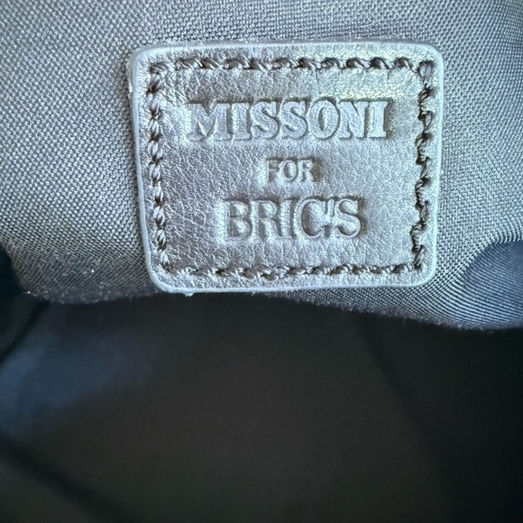 Missoni for Bric's black zig zag weekender bag - Picture 7 of 8